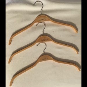 Lot of 10 Tan “Forever 21” TOP & Dress Hangers.